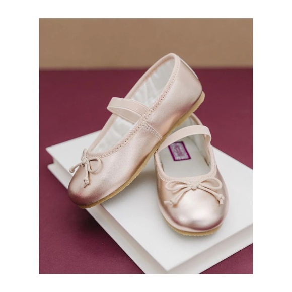 L'amour Alia Ballerina Flat, Rose Gold size 6 VGUC - Picture 1 of 6